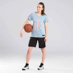 Chaussures De Basketball Femme - FAST 500 W Blanc Noir -Sportmania chaussures de basket tige basse femme confirmee fast 500 blanche noire 7