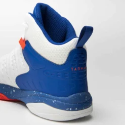 CHAUSSURES DE BASKETBALL ENFANT CONFIRME - SS500H BLANC BLEU ROUGE -Sportmania chaussures de basketball pour garconslashfille confirmee navy ss500h 11