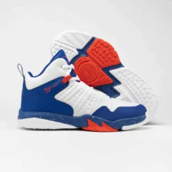 CHAUSSURES DE BASKETBALL ENFANT CONFIRME - SS500H BLANC BLEU ROUGE -Sportmania chaussures de basketball pour garconslashfille confirmee navy ss500h 3