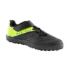 Kipsta CHAUSSURES DE FOOTBALL ENFANT A SCRATCH 100 EASY TURF TF NOIR ET JAUNE