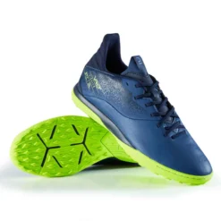 Kipsta CHAUSSURES DE FOOTBALL VIRALTO I TURF TF BLEU JAUNE -Sportmania chaussures de football viralto i turf tf noir et vert 7