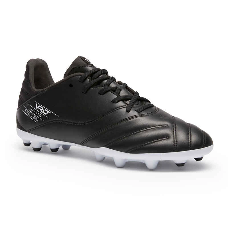 Kipsta CHAUSSURES DE FOOTBALL VIRALTO II CUIR MG NOIR 2 Kipsta CHAUSSURES DE FOOTBALL VIRALTO II CUIR MG NOIR – Image 2