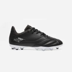 Kipsta CHAUSSURES DE FOOTBALL VIRALTO II CUIR MG NOIR