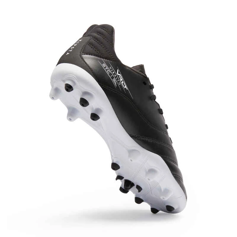 Kipsta CHAUSSURES DE FOOTBALL VIRALTO II CUIR MG NOIR 5 Kipsta CHAUSSURES DE FOOTBALL VIRALTO II CUIR MG NOIR – Image 5