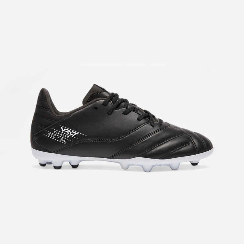 Kipsta CHAUSSURES DE FOOTBALL VIRALTO II CUIR MG NOIR 1 Kipsta CHAUSSURES DE FOOTBALL VIRALTO II CUIR MG NOIR
