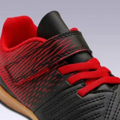 Kipsta Chaussures De Futsal Baby 100 Noir Rouge -Sportmania chaussures de futsal baby 100 noir rouge 4