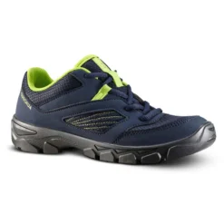 Quechua Chaussures De Randonnée Enfant Avec Lacets MH100 Bleu Du 35 AU 38