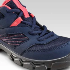 Quechua Chaussures De Randonnée Enfant Avec Lacets MH100 Bleu Corail Du 35 Au 38 -Sportmania chaussures de randonnee enfant avec lacets mh100 bleu corail du 35 au 38 5