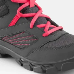 Quechua Chaussures De Randonnée Enfant Avec Lacets MH100 MID Grise Foncée Du 35 AU 38 -Sportmania chaussures de randonnee enfant avec lacets mh100 mid grise foncee du 35 au 38 4