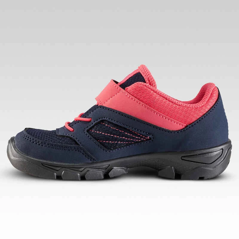 Quechua Chaussures De Randonnée Enfant Avec Scratch MH100 Bleu Et Rose Du 24 AU 34 2 Quechua Chaussures De Randonnée Enfant Avec Scratch MH100 Bleu Et Rose Du 24 AU 34 – Image 2