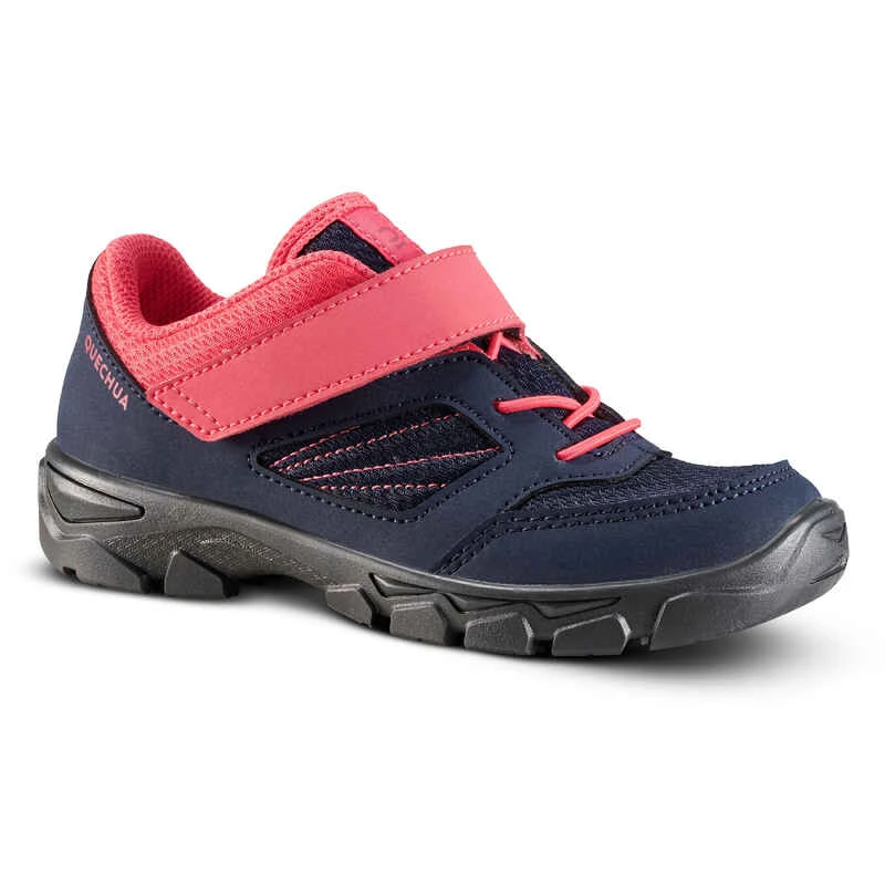 Quechua Chaussures De Randonnée Enfant Avec Scratch MH100 Bleu Et Rose Du 24 AU 34 1 Quechua Chaussures De Randonnée Enfant Avec Scratch MH100 Bleu Et Rose Du 24 AU 34