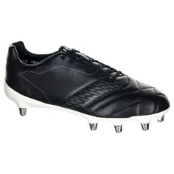 Chaussures De Rugby Terrain Gras 8 Crampons Density R100 SG Noir