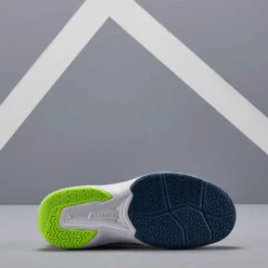 Artengo CHAUSSURES DE TENNIS ENFANT TS530 LACET BLANC JAUNE 11 Artengo CHAUSSURES DE TENNIS ENFANT TS530 LACET BLANC JAUNE -Sportmania chaussures de tennis enfant ts530 lacet bleu rose 3