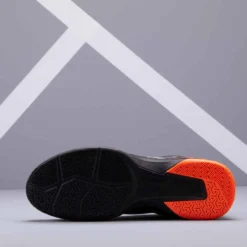 Artengo CHAUSSURES DE TENNIS HOMME TS500 NOIR ORANGE MULTI COURT -Sportmania chaussures de tennis homme ts500 noir orange multi court 3