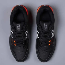 Artengo CHAUSSURES DE TENNIS HOMME TS500 NOIR ORANGE MULTI COURT -Sportmania chaussures de tennis homme ts500 noir orange multi court 4