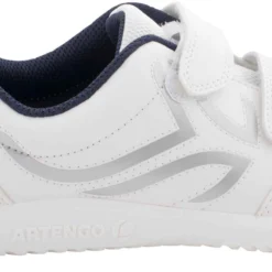 Decathlon Baskets à Scratch Enfant -Sportmania chaussures enfant tennis ts100 grip blanc rose artengo 3