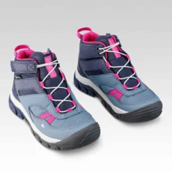 Quechua Chaussures Imperméables De Randonnée -CROSSROCK MID Bleues- Enfant 28 AU 34 -Sportmania chaussures impermeables de randonnee crossrock mid bleues enfant 28 au 34 3