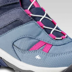 Quechua Chaussures Imperméables De Randonnée -CROSSROCK MID Bleues- Enfant 28 AU 34 -Sportmania chaussures impermeables de randonnee crossrock mid bleues enfant 28 au 34 5