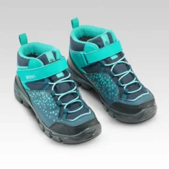Quechua Chaussures Imperméables De Randonnée - MH120 MID Turquoises - Enfant 28 AU 34 -Sportmania chaussures impermeables de randonnee mh120 mid turquoises enfant 28 au 34 3