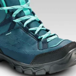 Quechua Chaussures Imperméables De Randonnée - MH120 MID Turquoises - Enfant 35 AU 38 -Sportmania chaussures impermeables de randonnee mh120 mid turquoises enfant 35 au 38 5