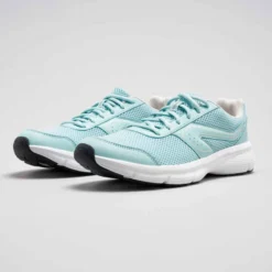 CHAUSSURES DE RUNNING FEMME KALENJI RUN CUSHION BLEU -Sportmania chaussures jogging cushion noir corail femme 2