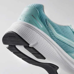 CHAUSSURES DE RUNNING FEMME KALENJI RUN CUSHION BLEU -Sportmania chaussures jogging cushion noir corail femme 4