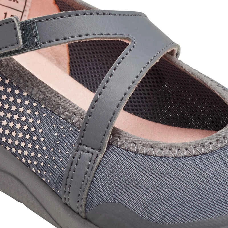 Ballerines à Scratch Enfant - PW 160 BR'EASY JR Grises Du 28 Au 39 8 Ballerines à Scratch Enfant - PW 160 BR'EASY JR Grises Du 28 Au 39 – Image 8