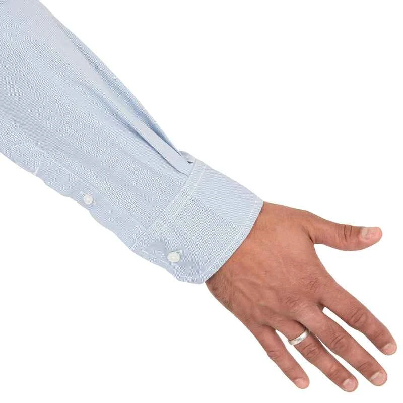 Tribord Chemise Bateau Homme SAILING 100 Bleu 7 Tribord Chemise Bateau Homme SAILING 100 Bleu – Image 7