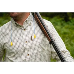 Chemise Chasse Coton Manches Longues Respirant Homme - 100 à Carreaux Blanc. -Sportmania chemise chasse coton manches longues respirant 100 a carreaux blanc 5