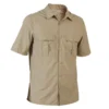 Chemise Manches Courtes Respirante Chasse Homme - SG100 Vert Clair