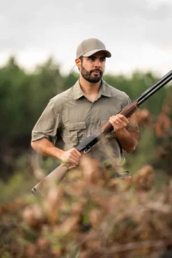 Chemise Manches Courtes Respirante Chasse Homme - SG100 Vert Clair -Sportmania chemise manches courtes respirante chasse homme sg100 vert clair 2