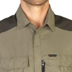 Chemise Manches Longues Légère Et Respirante Chasse Homme - 520 Kaki -Sportmania chemise manches longues legere et respirante chasse 520 kaki 15