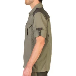 Chemise Manches Longues Légère Et Respirante Chasse Homme - 520 Kaki -Sportmania chemise manches longues legere et respirante chasse 520 kaki 4