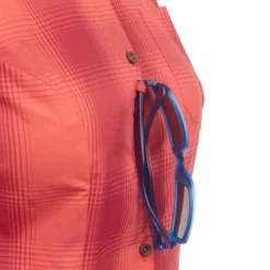 Quechua Chemises Manches Courtes TRAVEL 100 Femme Corail -Sportmania chemises manches courtes travel 100 femme corail 6