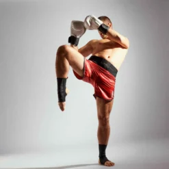 CHEVILLERE MUAY THAÏ ADULTE NOIR/ROUGE -Sportmania chevillere muay thai adulte noirslashrouge 4