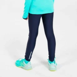 COLLANT DE RUNNING RESPIRANT ENFANT - KIPRUN DRY BLEU MARINE -Sportmania collant enfant d athletisme at 100 degrade corail fluo 5