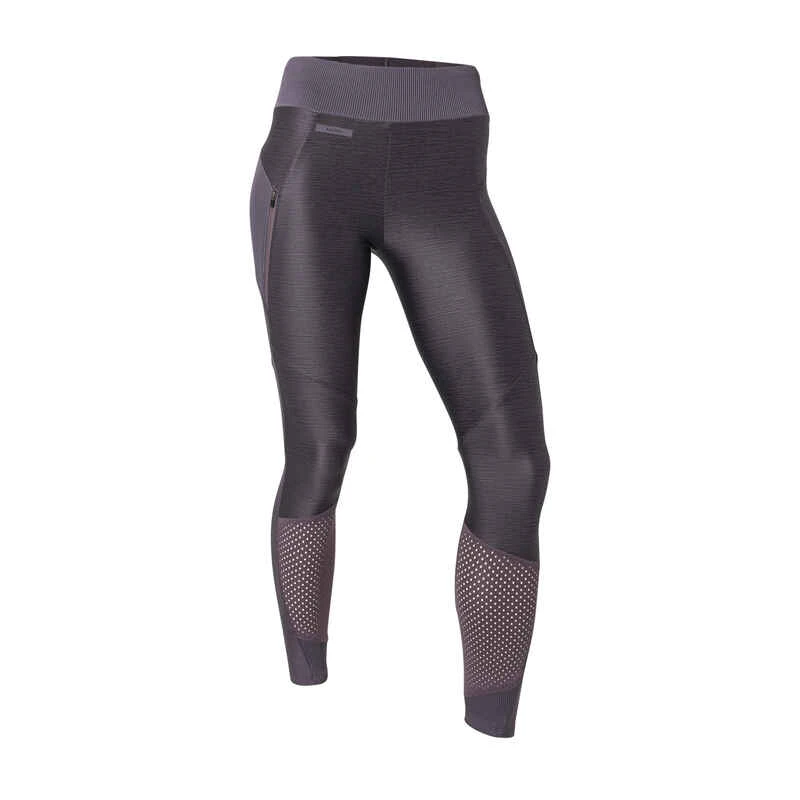 Kalenji Legging Long Running Respirant Femme - Dry+ Feel Violet 2 Kalenji Legging Long Running Respirant Femme - Dry+ Feel Violet – Image 2