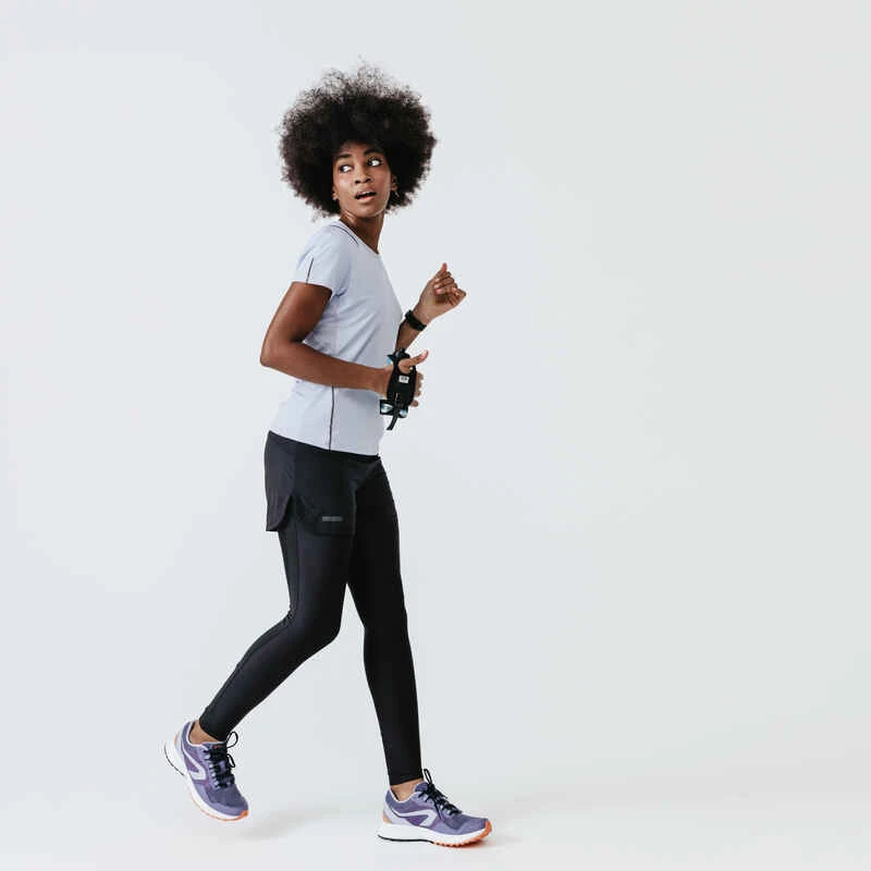 Kalenji Short Running Legging Intégré Femme - Dry + Noir 3 Kalenji Short Running Legging Intégré Femme - Dry + Noir – Image 3