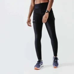 Kalenji Short Running Legging Intégré Femme - Dry + Noir
