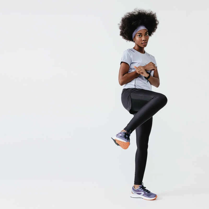 Kalenji Short Running Legging Intégré Femme - Dry + Noir 4 Kalenji Short Running Legging Intégré Femme - Dry + Noir – Image 4