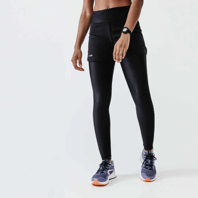 Kalenji Short Running Legging Intégré Femme - Dry + Noir 1 Kalenji Short Running Legging Intégré Femme - Dry + Noir