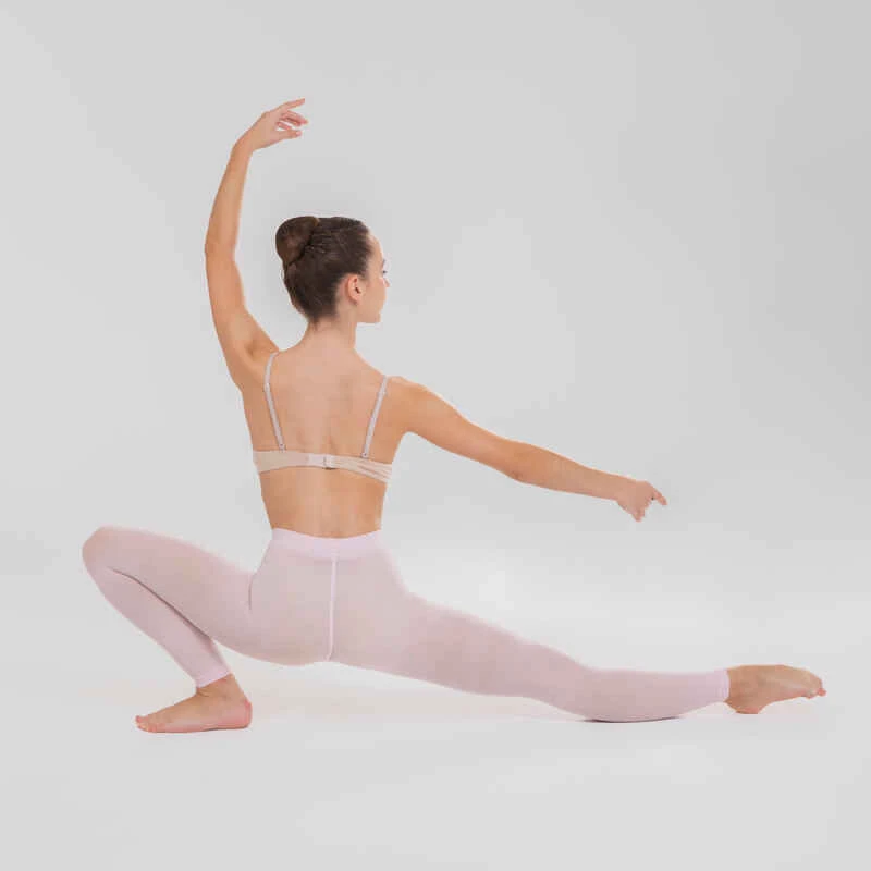 Collants De Danse Classique Sans Pieds Roses Fille 2 Collants De Danse Classique Sans Pieds Roses Fille – Image 2