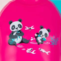 Combinaison Anti UV Bébé Kloupi Rose Imprimé PANDA -Sportmania combinaison anti uv bebe kloupi rose imprime panda 6