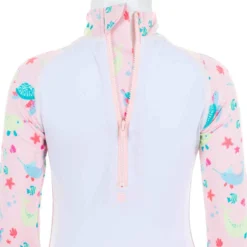 Combinaison De Natation Anti UV Bébé / Enfant Manches Longues Rose Imprimé -Sportmania combinaison de natation anti uv bebe slash enfant manches longues bleu imprime 5