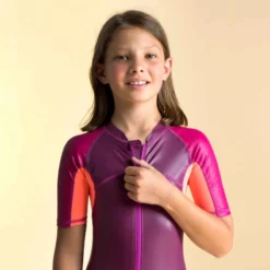 Combinaison De Natation Fille - Shorty 100 Kloupi - Violet Rose Corail 9 Combinaison De Natation Fille - Shorty 100 Kloupi - Violet Rose Corail -Sportmania combinaison de natation garcon shorty 100 kloupi bleu rouge 2