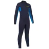 Combinaison Surf Enfant Néoprène 2/2mm 100 Back Zip Bleu Marine