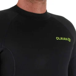 Combinaison SURF Homme Néoprène 4/3mm 100 Back Zip Noir -Sportmania combinaison surf 100 neoprene 4slash3 mm homme noire 5