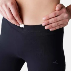 Corsaire FIT+ 500 Regular Fitness Femme Noir -Sportmania corsaire de sport femme taille haute fit 500 noir 4