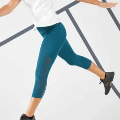 Artengo Legging Tennis Court Dry Femme - Corsaire Dry HIP BALL Vert Foncé 11 Artengo Legging Tennis Court Dry Femme - Corsaire Dry HIP BALL Vert Foncé -Sportmania corsaire de tennis femme dry 900 marine 3