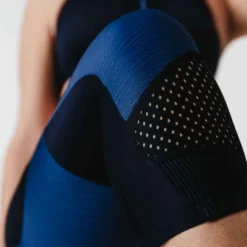 Kalenji Legging Court Running Respirant Femme - Dry+ Feel Bleu -Sportmania corsaire jogging femme run dry feel noir 6